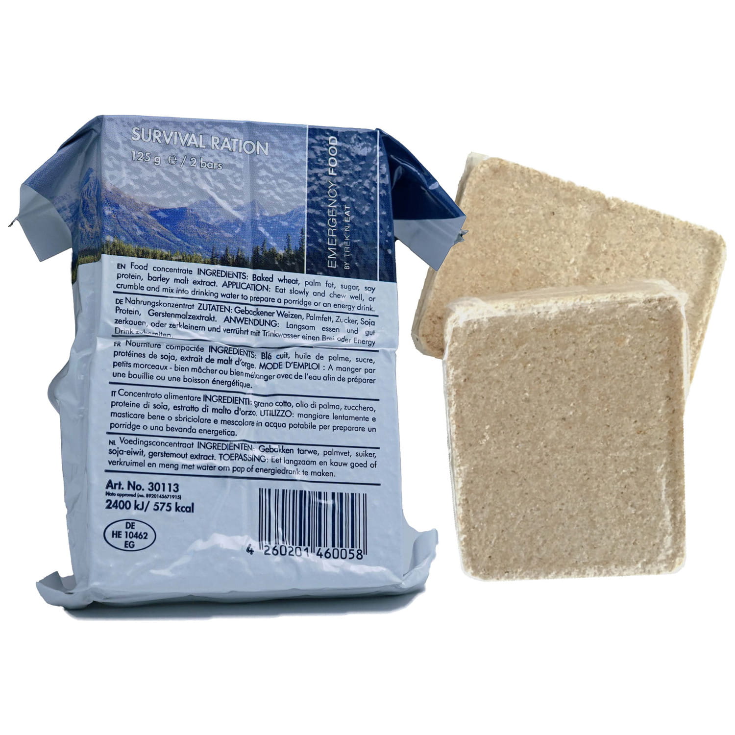 Emergency Food Survival Ration 125 g Weizenriegel - Notnahrung Emergency Food Survival Ration 125 g Weizenriegel - Notnahrung