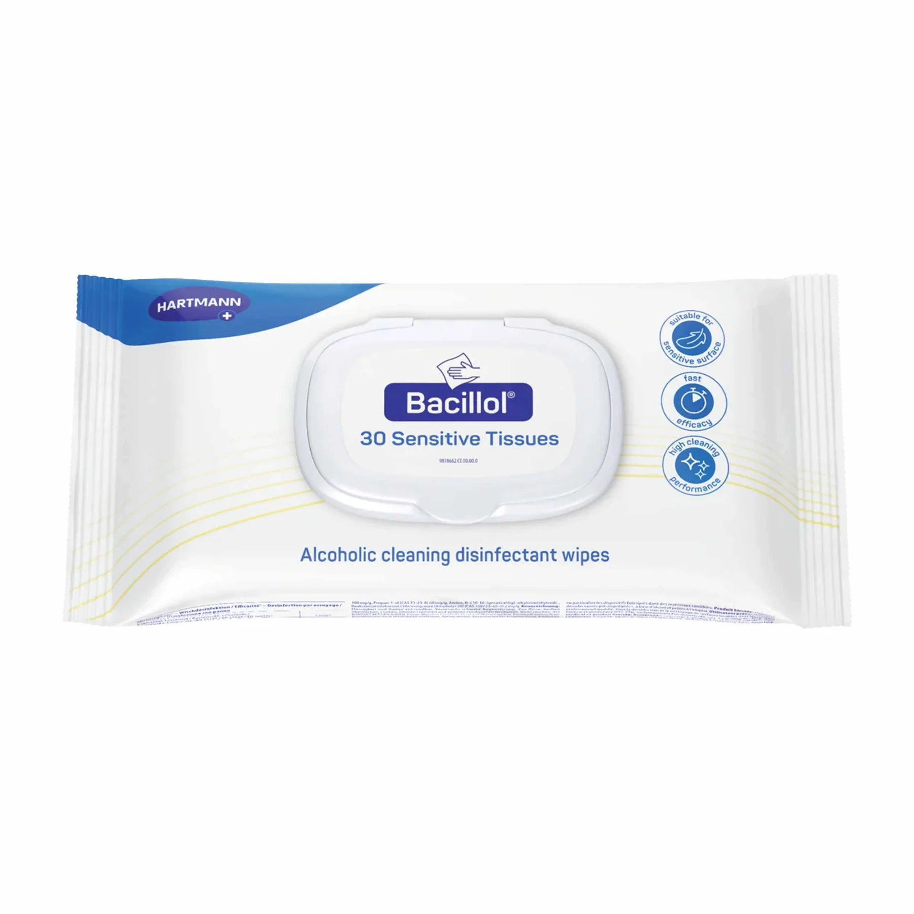 Bacillol® 30 Sensitive Tissues XXL, Tuchgröße: 25 x 38 cm, Flowpack mit 40 Tüchern