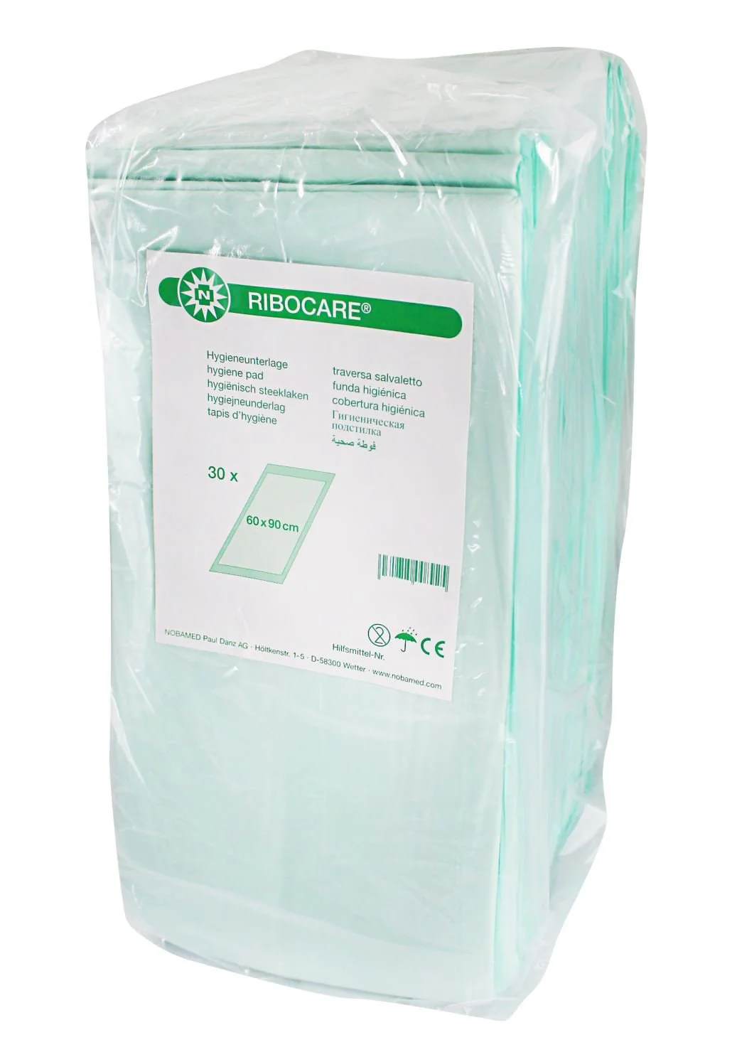 30 Stk. RIBOCARE Hygiene- und Krankenunterlage 40 x 60 cm 8-lagig (008008)