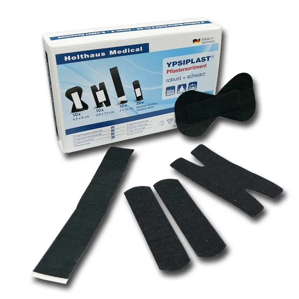 YPSIPLAST® Pflastersortiment | Schwarz | 50 Stk. / Pack