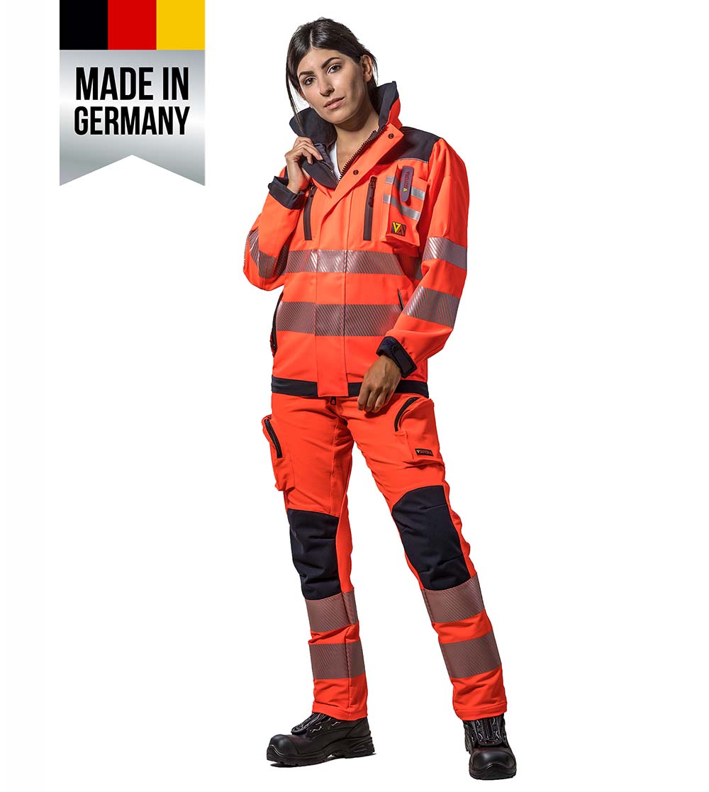 Mbs Vortex Bekleidungsgarnitur SUTURA® ENFORCER / VORTEX tagesleuchtrot/marine ...