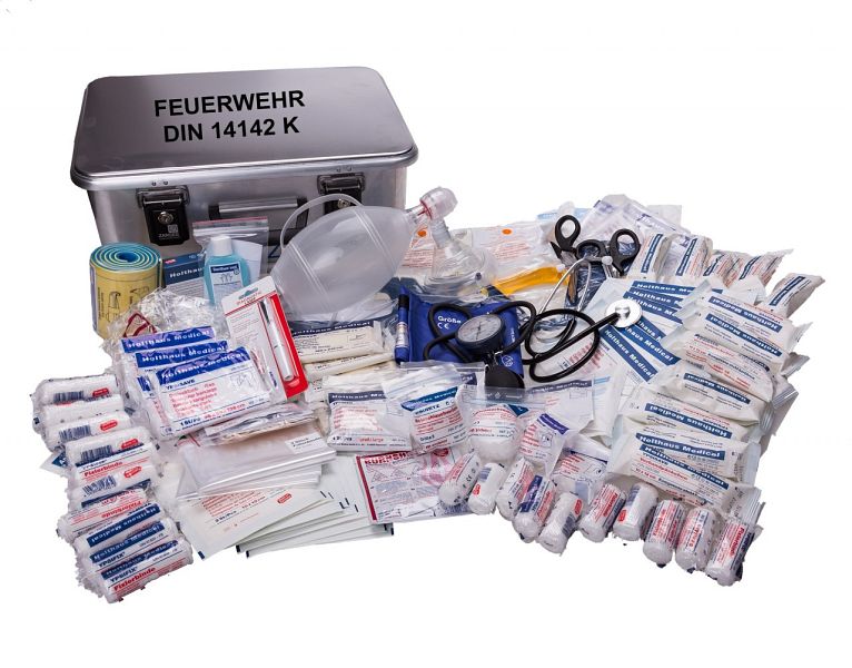 ZARGES BOX mit Füllung MBS FEUERWEHR inkl. DIN 14142