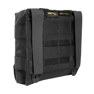 Schwarze TT IFAK Pouch S aus robustem Cordura-Gewebe, kompakte Erste-Hilfe-Tasche mit MOLLE-Befestigungssystem und Klettverschlusslasche, geeignet für taktische Ausrüstung oder Outdoor-Einsatz