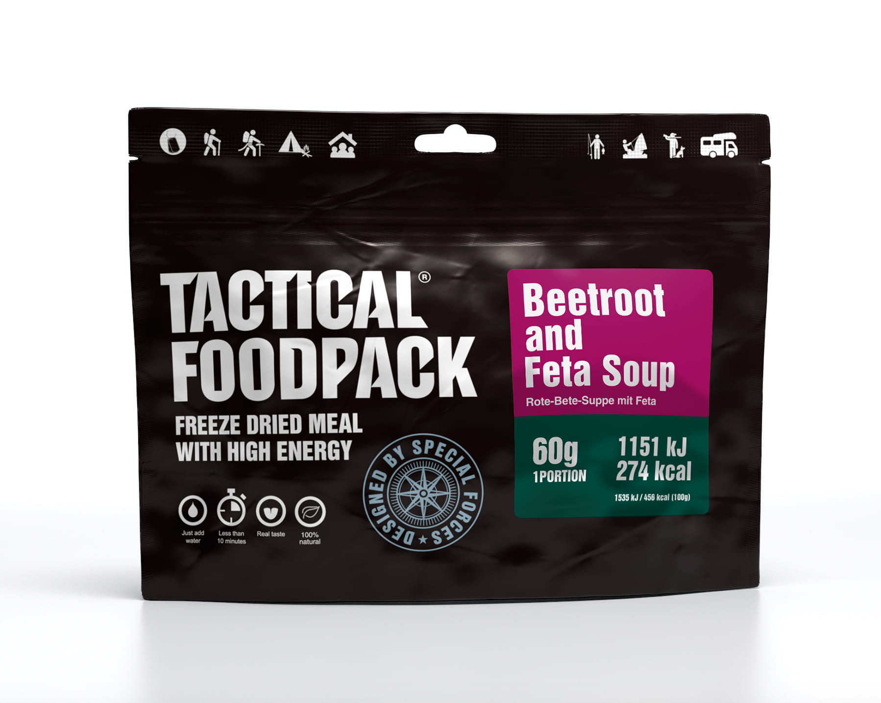 Rote-Beete-Suppe mit Feta 60g - Tactical Foodpack Rote-Beete-Suppe mit Feta 60g - Tactical Foodpack