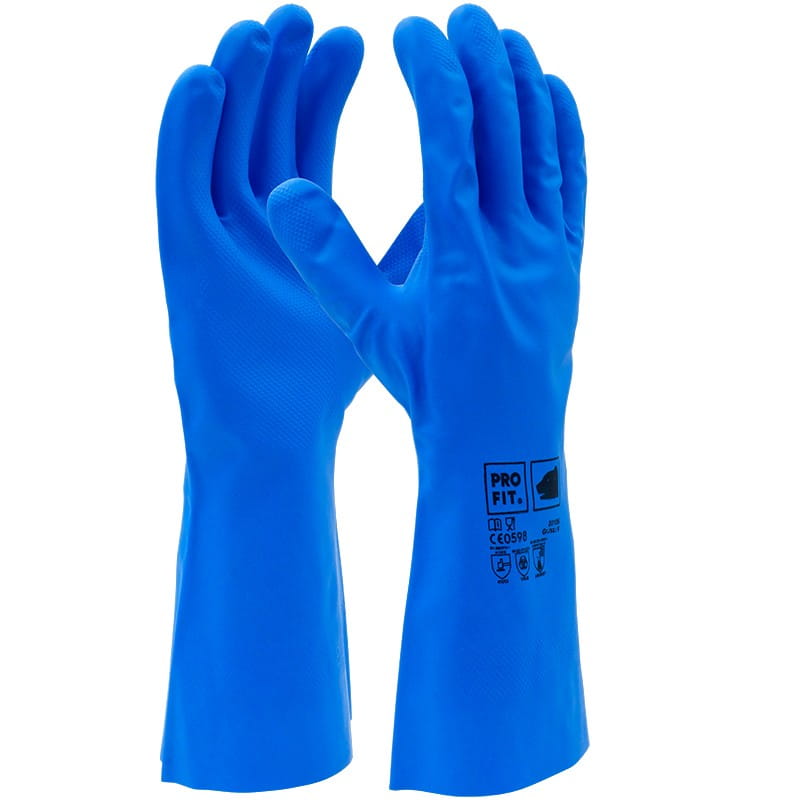 Trivex Nitril Chemikalienschutzhandschuh, 33 cm, blau Gr.10 Trivex Nitril Chemikalienschutzhandschuh, 33 cm, blau Gr.10