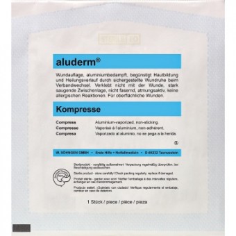 Aluderm Kompressen 10x10 cm steril einzeln verpackt