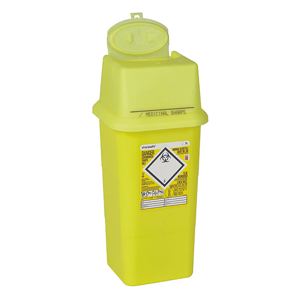 Sharpsafe® Abfallcontainer eckig - 2 Liter Sharpsafe® Abfallcontainer eckig - 2 Liter