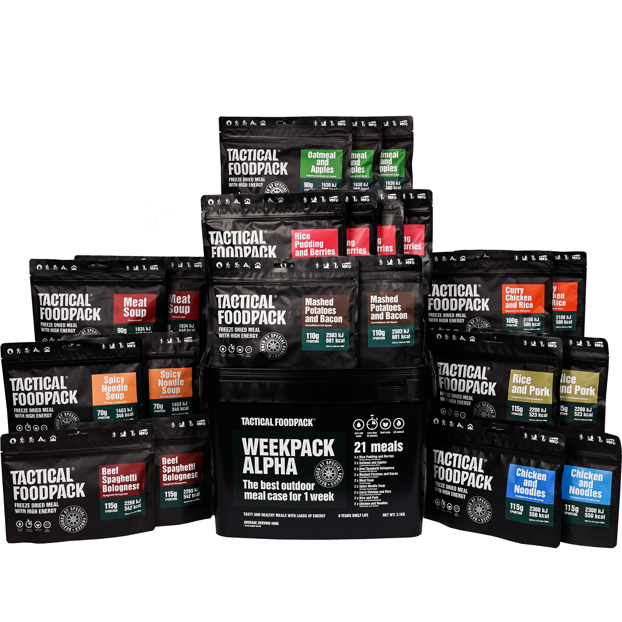 Tactical Food Weekpack Alpha 2080g Tactical Food Weekpack Alpha 2080g