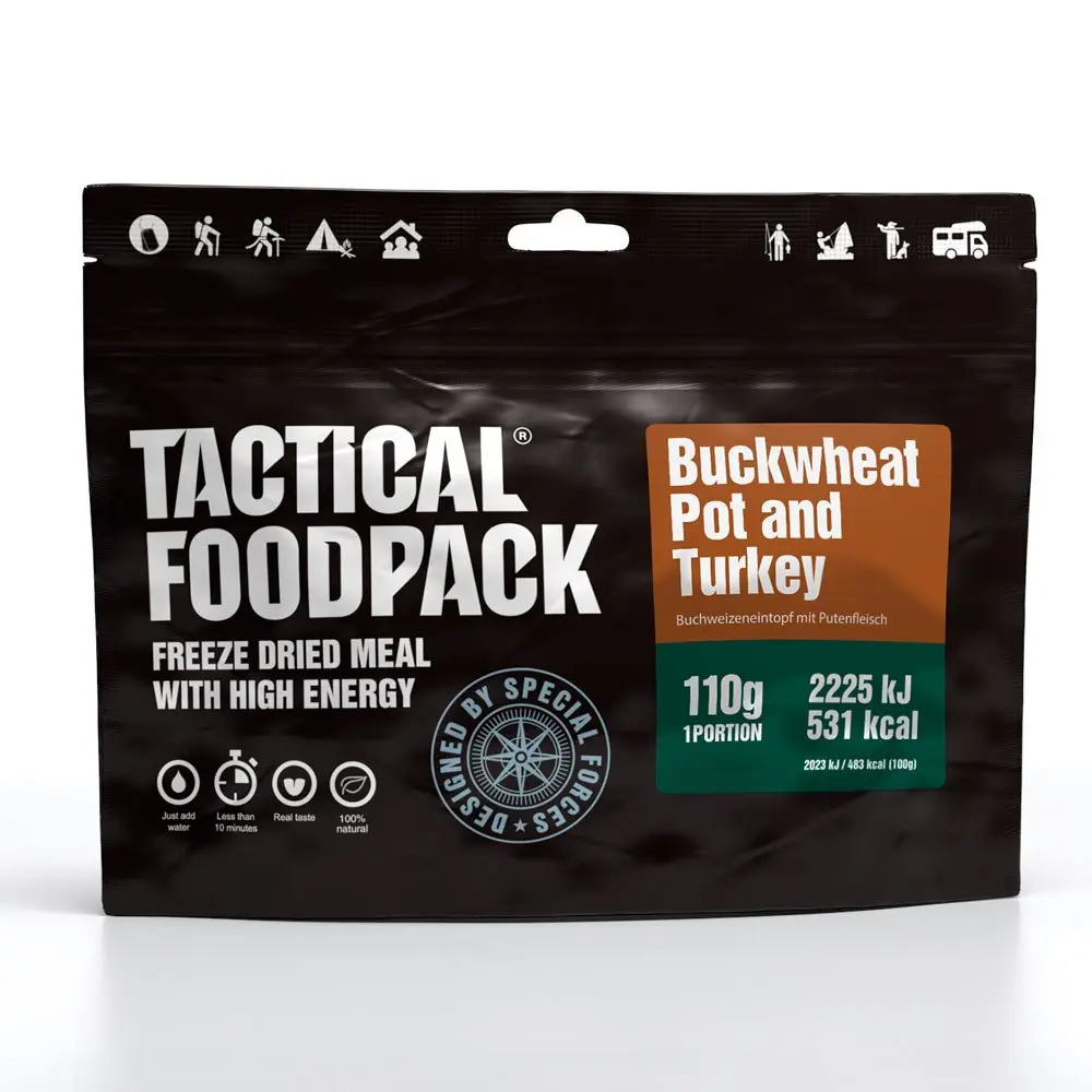 Tactical Foodpack Buchweizen mit Putenfleisch
