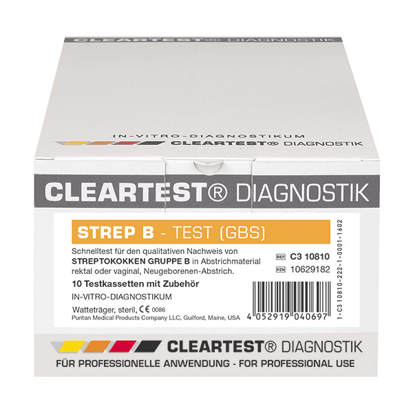 Cleartest® Strep B Teststreifen 10 Teste Cleartest® Strep B Teststreifen 10 Teste