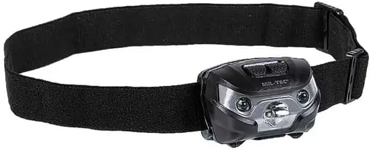 Mil-Tec Unisex – Erwachsene 15168002-Kopflampe Kopflampe, Schwarz, Einheitsgröße