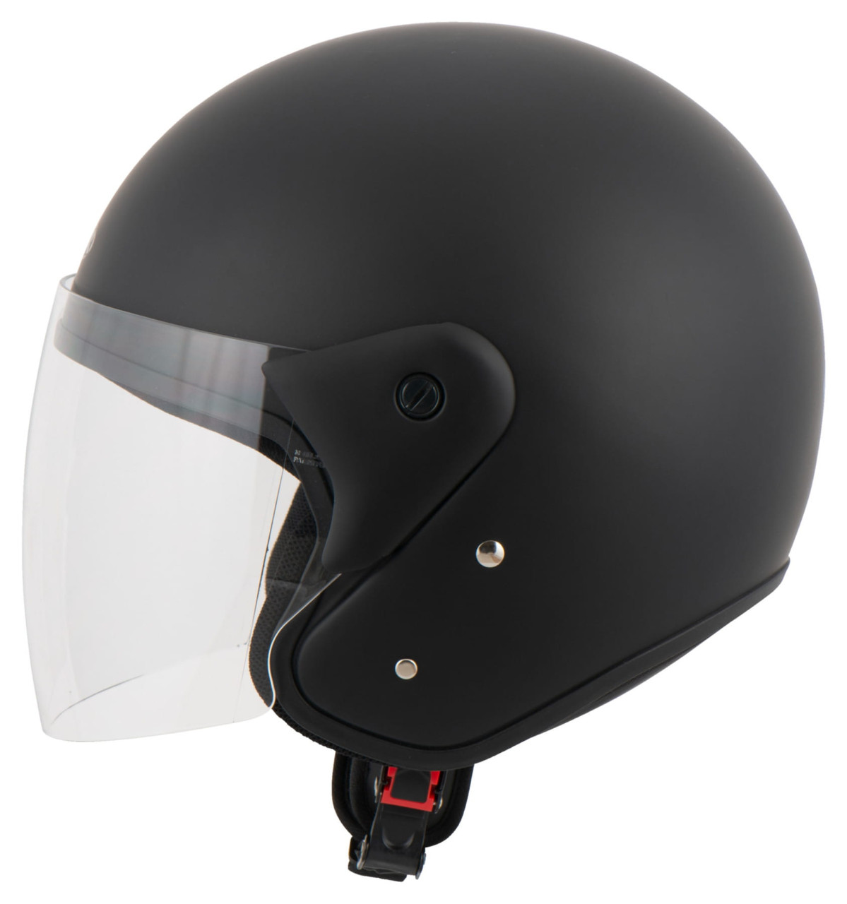 Motorradhelm Matt Schwarz