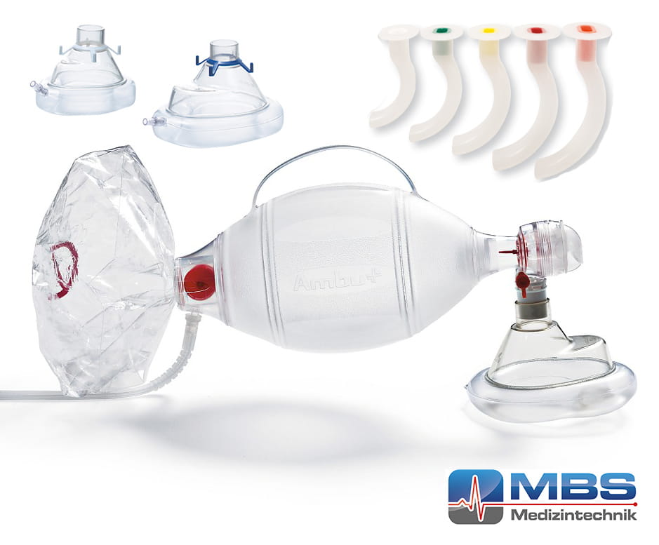 Produktbild von Ambu Beatmungsbeutel Mark III Mit Maske, Adapter & PEEP-Ventil – Neuwertig Aus Bundeswehrbestand